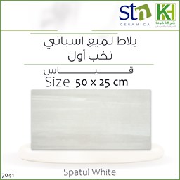 عرض تفاصيل بلاط جدران لميع اسباني 50×25 سم سباتول وايت
 صورة بلاط جدران لميع اسباني 50×25 سم سباتول وايت
